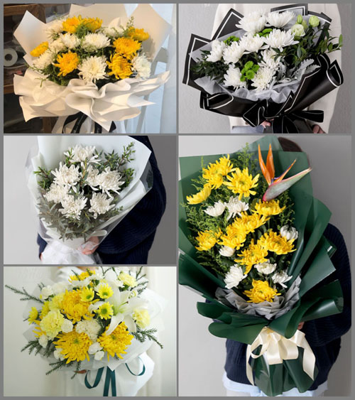 山东青岛即墨市移风店镇前古城村白事花束代送